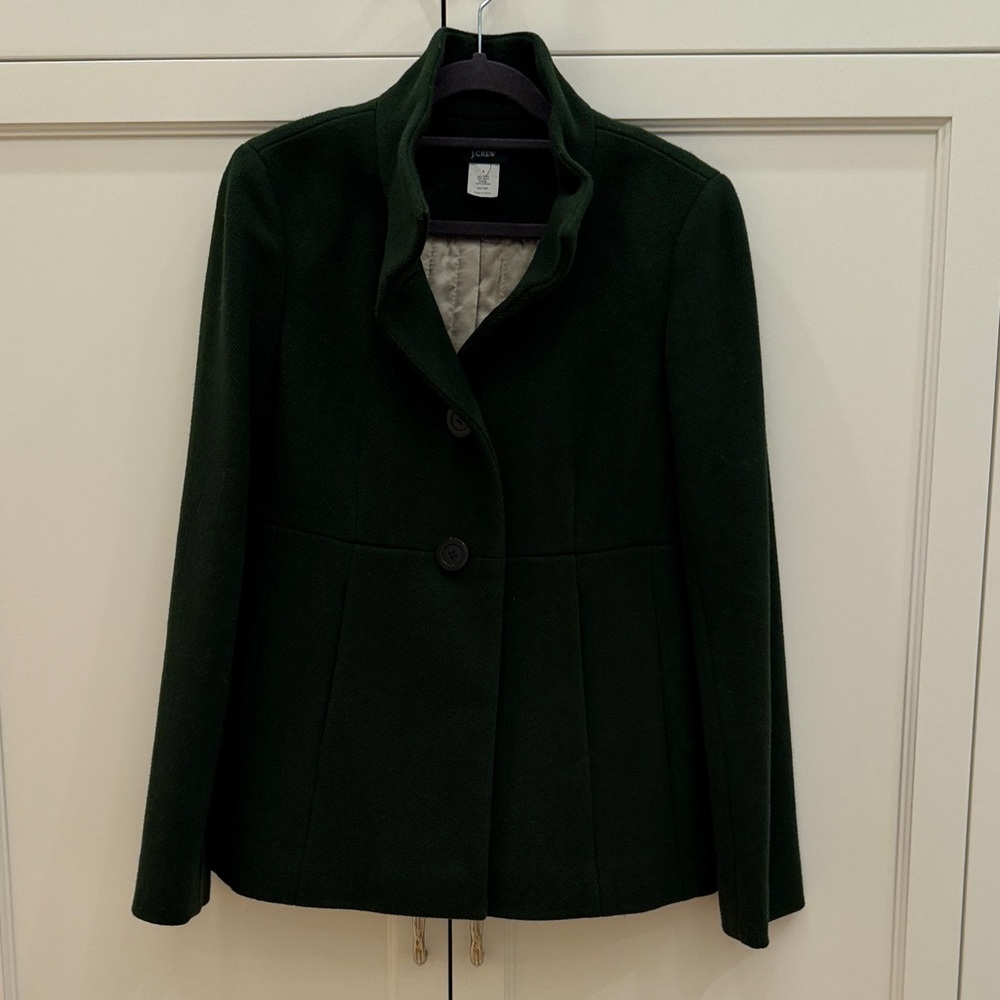 J. Crew Dark Green Women's Pea Coat